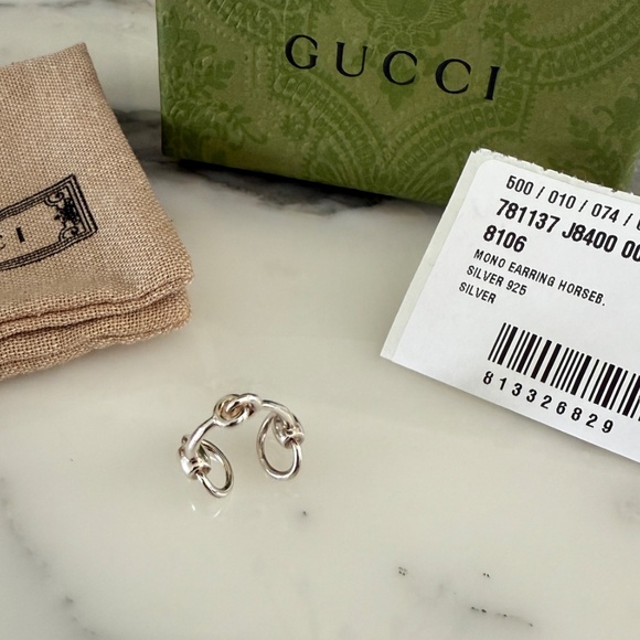 GUCCI 781137 Silver AG925 Earring Ear Cuff - Picture 13 of 13